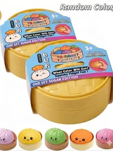 Rainbow Mystery Squishy Bun, Sugar Edition Stuffed Toy for Kids