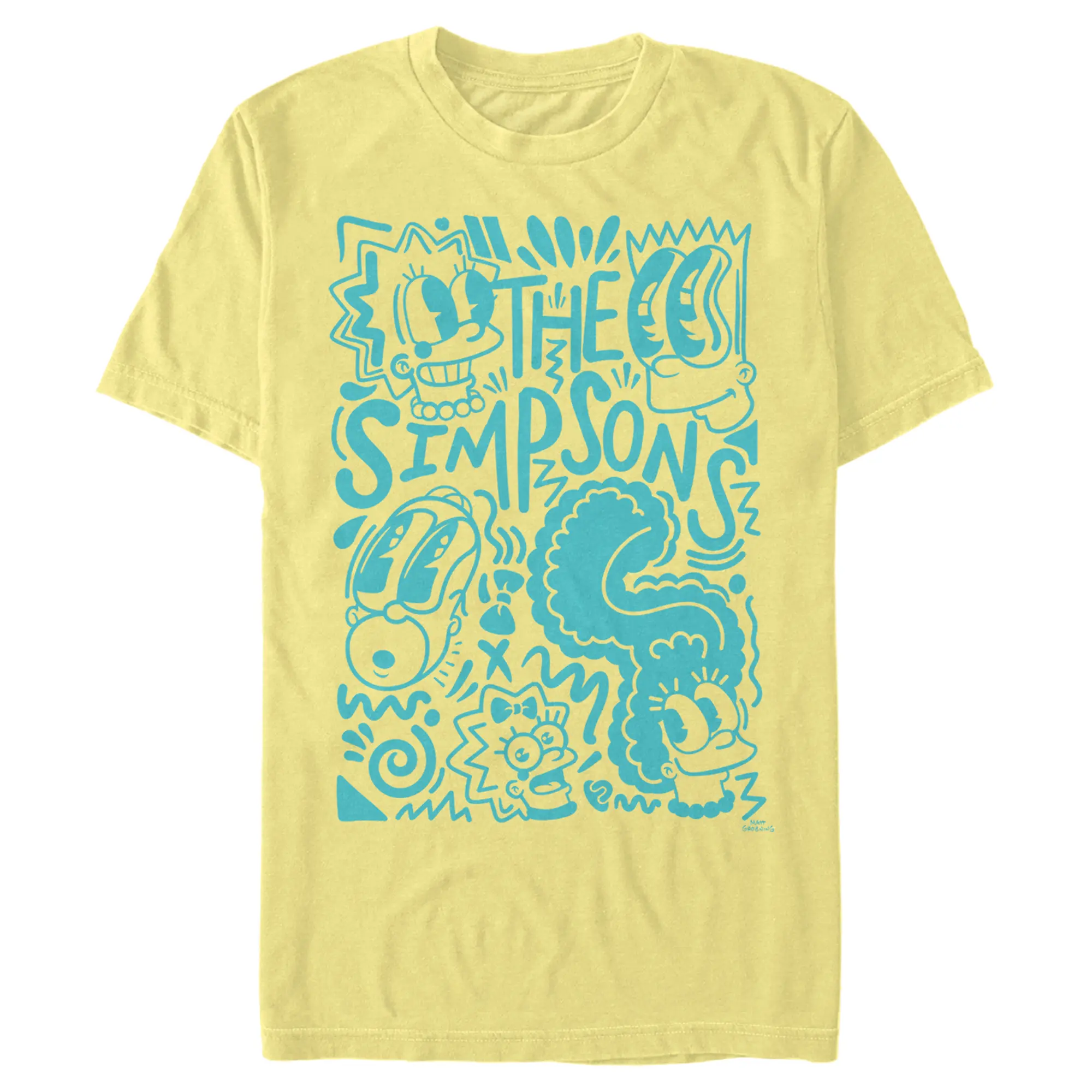 Men's The Simpsons Pop Art Family T-Shirt