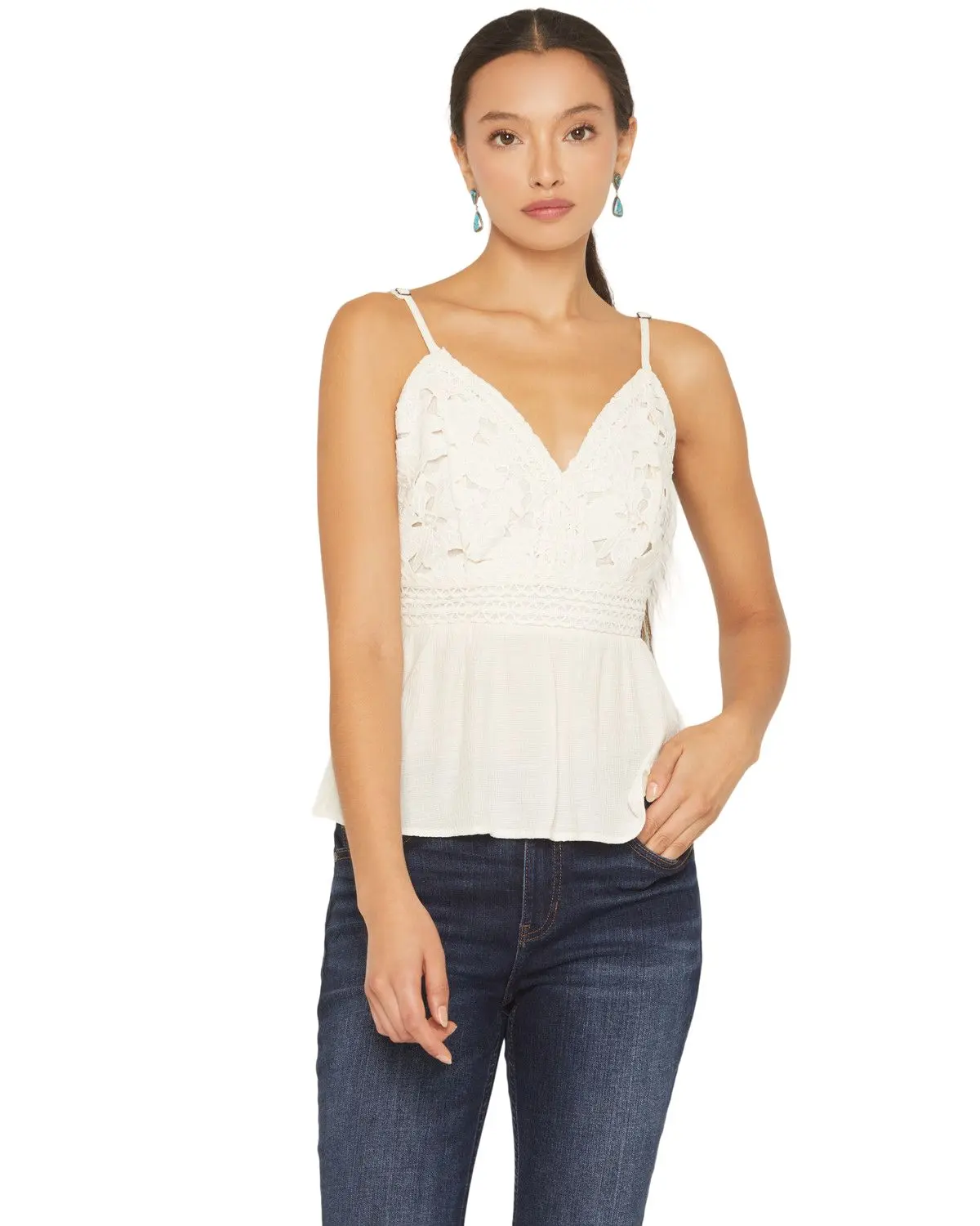 Shyanne Women's Women'S Crochet Bustier Top - Swho25w14-Crm