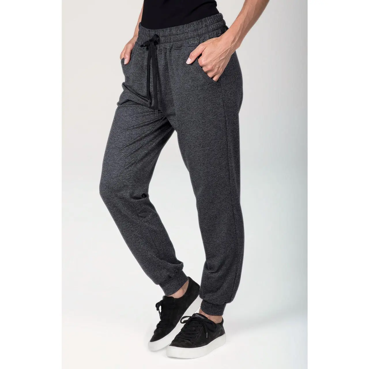 BOYFRIEND JOGGER: CHARCOAL HEATHER