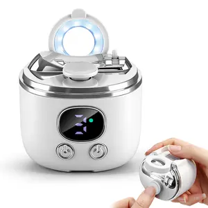 Electric Nail Clipper with 2.5X Magnifier & LED Light, 3 Speed Rechargeable Manicure Set for Adults Kids Seniors, Nail Trimmer with Nail Storage & Callus Remover