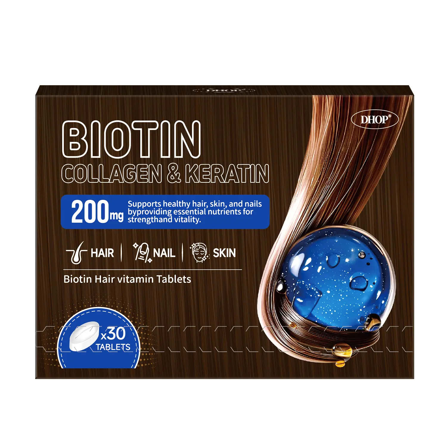 DHOP Biotin Tablets - Hair Growth Support