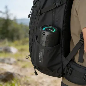 ZEALOT Portable Bluetooth Speaker with Rich Boosted Bass Subwoofer, IPX5 Waterproof, Multiple Play Modes, 1800mAh Battery, HIFI Audio, Anti-Slip Design, Compact for Camping Hiking Cycling Beach & Pool Use