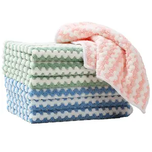 5-Piece High-Quality Super Absorbent Kitchen Towel Set, Stain-Resistant and Durable, Ideal for Dishwashing and Cleaning, Multi-Purpose Use