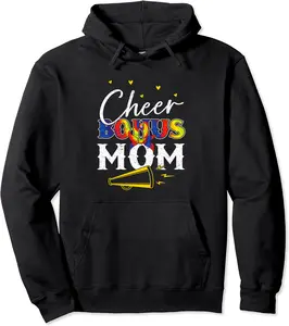 Cheer Bonus Mom Shirt Leopard Cheerleading Stepmom Cheer Pullover Hoodie - Michaelapa Shop 80B0B8PBTC72