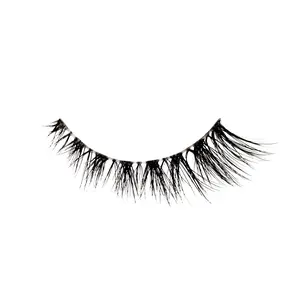 House of Lashes Kitty Cat Wispy False Eyelashes Full Strip Eyelash Extension Look Natural Cat-Eye Makeup Faux Silk Fiber 30mm Band Length 5-7mm Short Length