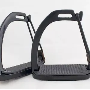 Kids Horse Riding Peacock Safety Stirrups in Black - All Sizes Available