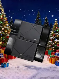 Men's Fashion Belt Set with Wallet, Classic Style, Perfect Gift for Valentine's Day, Father's Day, Christmas, Birthday