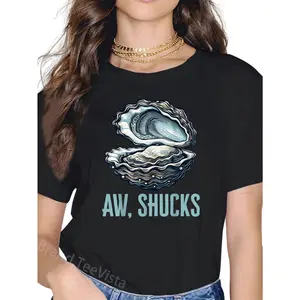 100% Cotton Aw, Shucks Funny Oyster Lover T-Shirt
