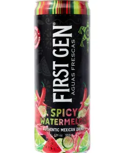 First Gen Aguas Frescas Spicy Watermelon Mexican ALL Natural Juice Non Sparkling Drink, Sandía Picante