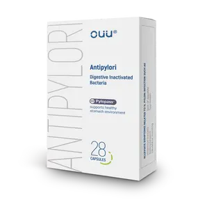 OUU H Pylori Treatment |Pylopass Lactobacillus Reuteri Probiotic Suitable for Adults & Children Age 9+ |20 Billion CFU Per Serving |28 Vegetarian Capsules |Relief from Heartburn & Acid Reflux Healthcare Supplement