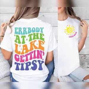 Errbody at the Lake Gettin Tipsy T-Shirt Lake Days, Summer T-Shirt, Retro Summer T-Shirt, Hello Summer T-Shirt Lake T-Shirt Retro Summer