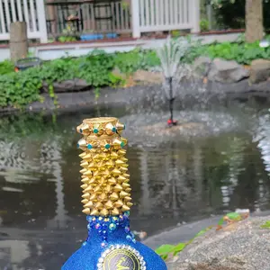Golden Blue Glam Bottle