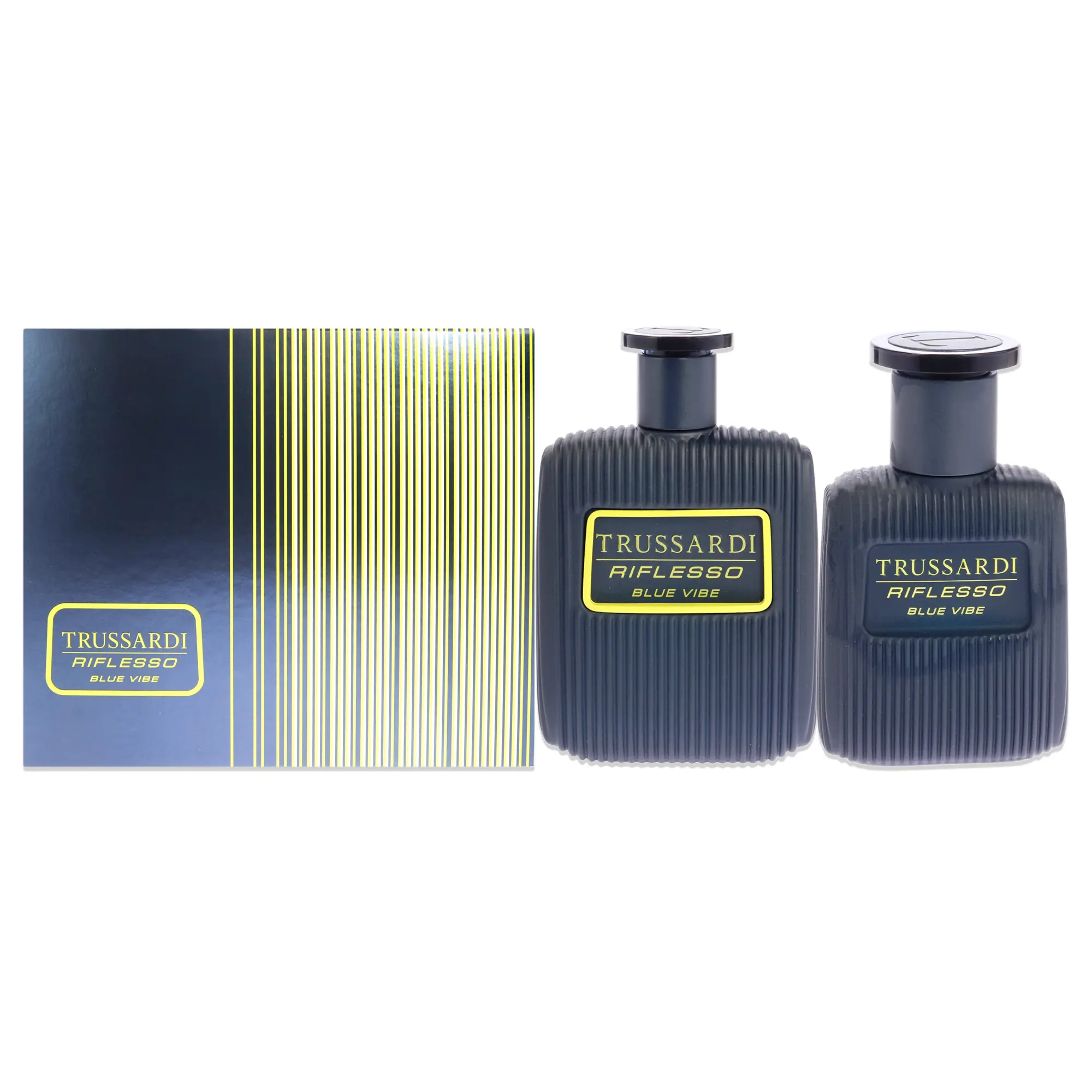 Trussardi Riflesso Blue Vibe For Men 2 Pc Gift Set 3.4 oz EDT Spray, 1oz EDT Spray