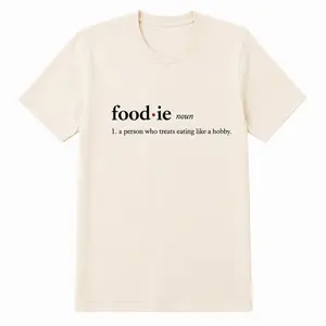 Yumwear Foodie Definition Soft Cotton Unisex Graphic T-Shirt, Funny Food Lover Tee