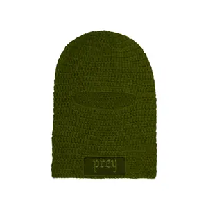 Olive Crochet Balaclava
