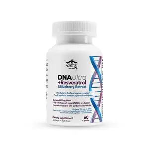 DNA Ultra 4500mg NMN NAD+ Resveratrol & Blueberry Extract Capsules 60 Count