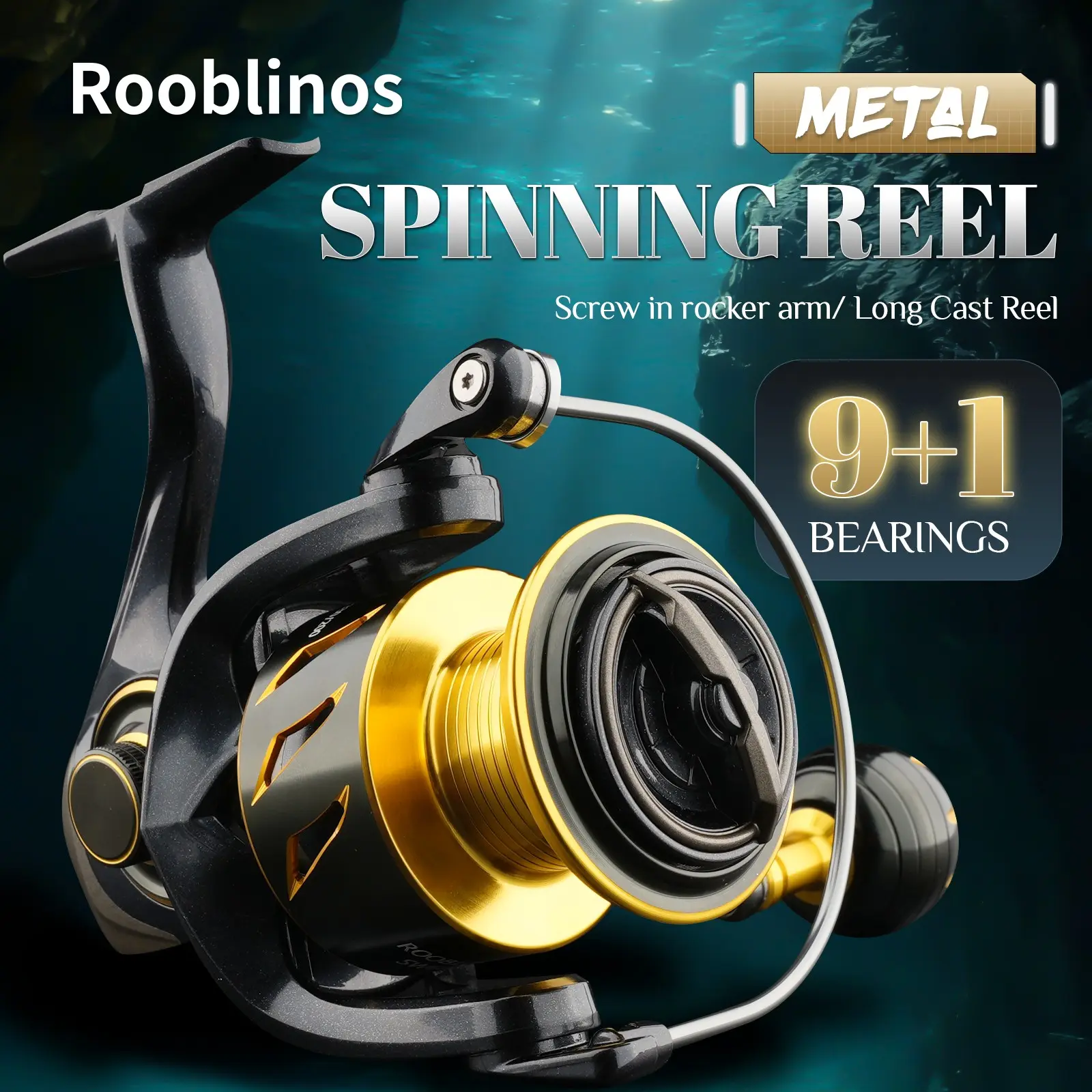 Rooblinos SW Heavy Duty Saltwater Fishing Reel for Monster Fish, Tuna & GT | 30LB Max Rooblinos SW Heavy Duty Saltwater Fishing Reel for Monster Fish, Tuna & GT | 30LB Max
