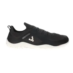 Vivobarefoot Mens Primus Trail Knit Firm Ground Running Sneakers Shoes - Black