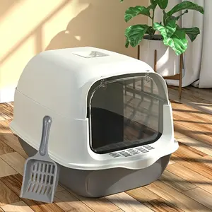 Extra Large Cat Litter Box, Fully Enclosed, Splash-Proof, Odor-Proof, Pet Cleaning Products