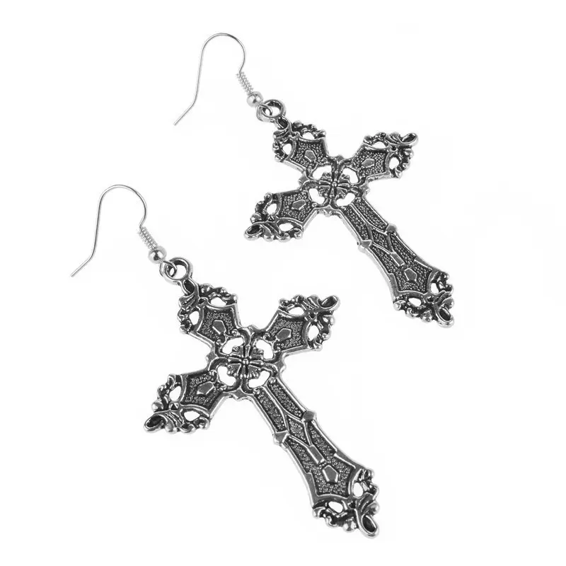 A pair of cross earrings