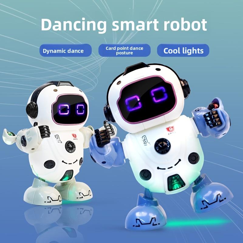 Intelligent dancing robot toy with RGB lights and over 10 dance movements - interactive party robot, learning toy, birthday and Christmas gifts, robot Flor, Halloween robot