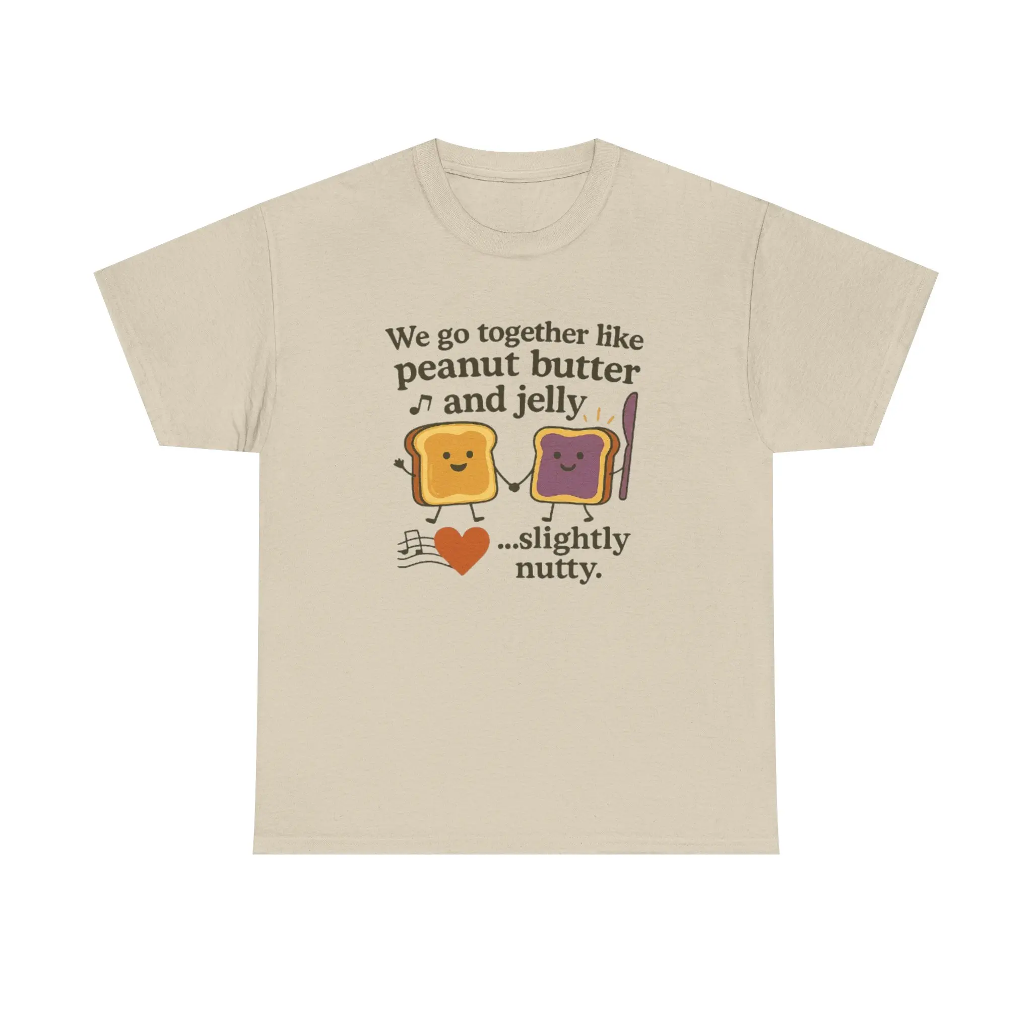 Peanut Butter and Jelly T-Shirt | Cute Sandwich Couple, Slightly Nutty
