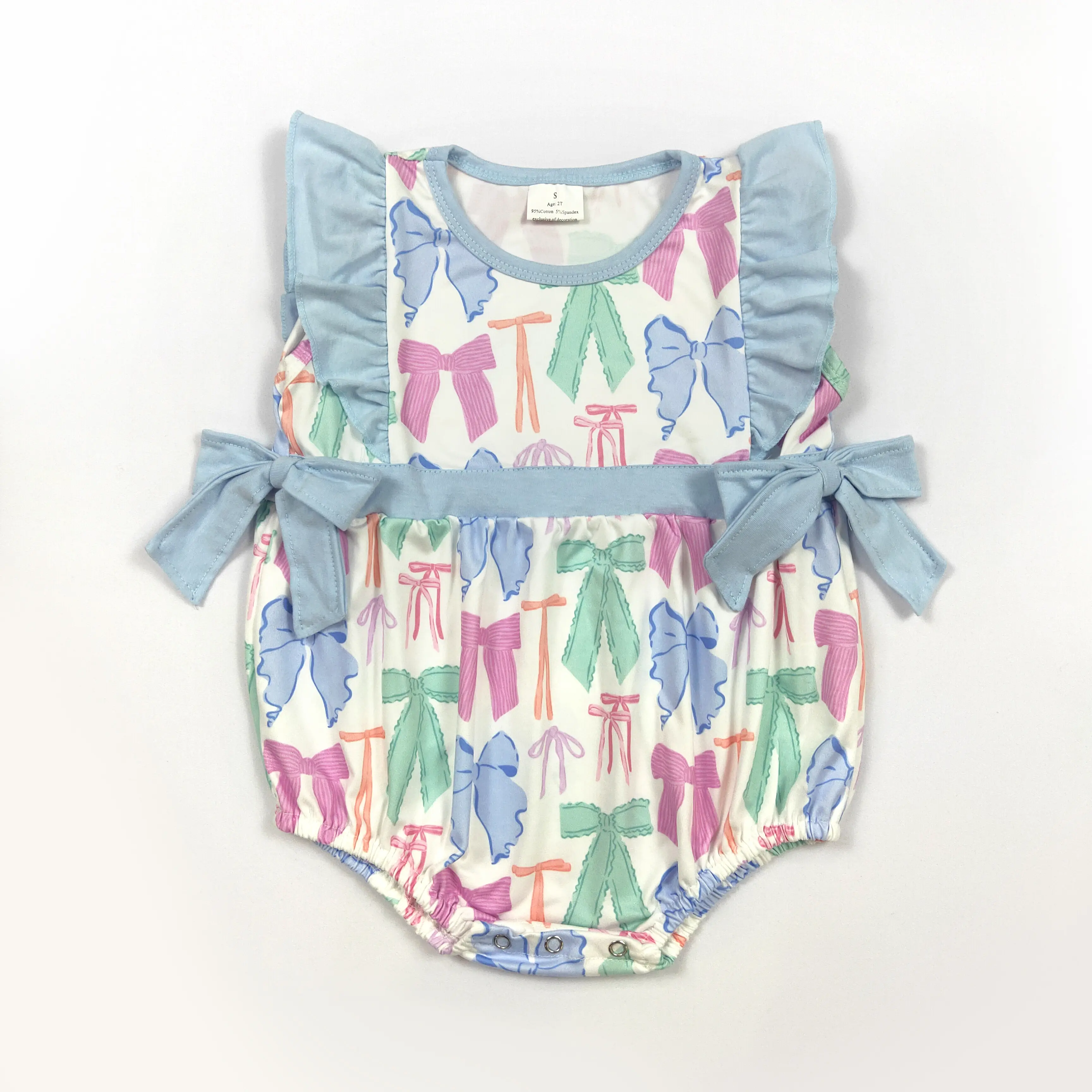 Blue Bow Girls OnePieces for Girls