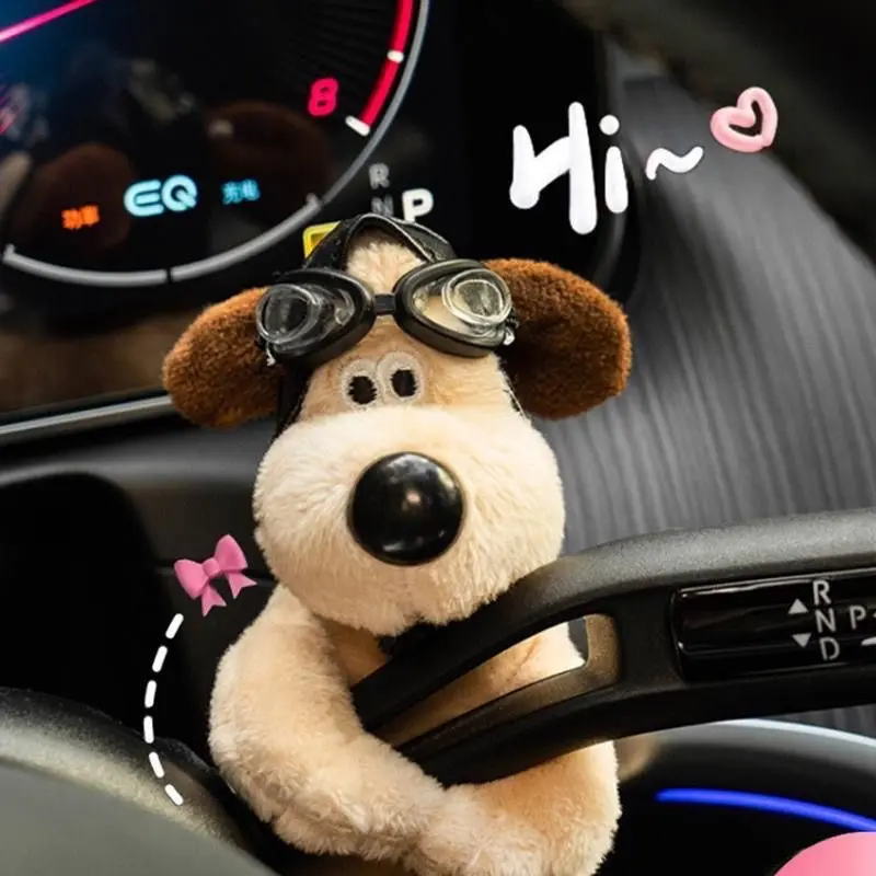 Cute Dog Design Car Dashboard Decoration - Women's Automotive Interior Accessory Gift Set