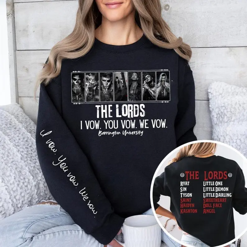 The Lords Book Series Sweatshirt T shirt Hoodie, Shantel Tessier Merch,Bookish Merch, Books