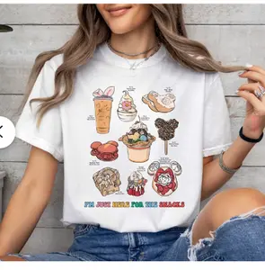 "I'm Just Here for The Snacks Happy Easter 2024 Shirt: Bunnies Easter Shirt - Family Matching Tee for Easter Outfits"