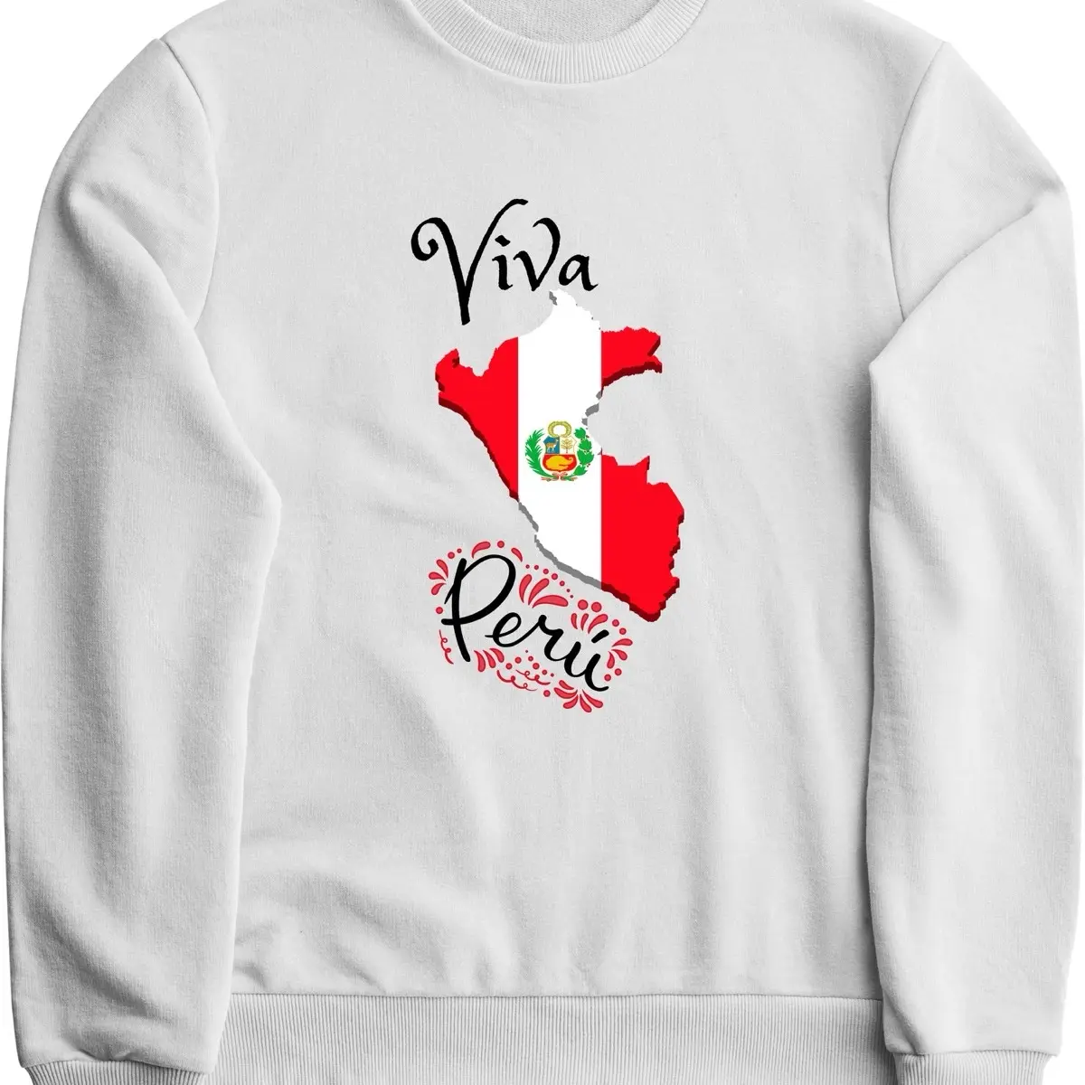 Viva Peru Sweatshirt | crewneck | flag edition | sweater weather | gift idea | patriot | 50% cotton, 50% polyester | interior is fleece | el salvadorian | united nations Print Comfy