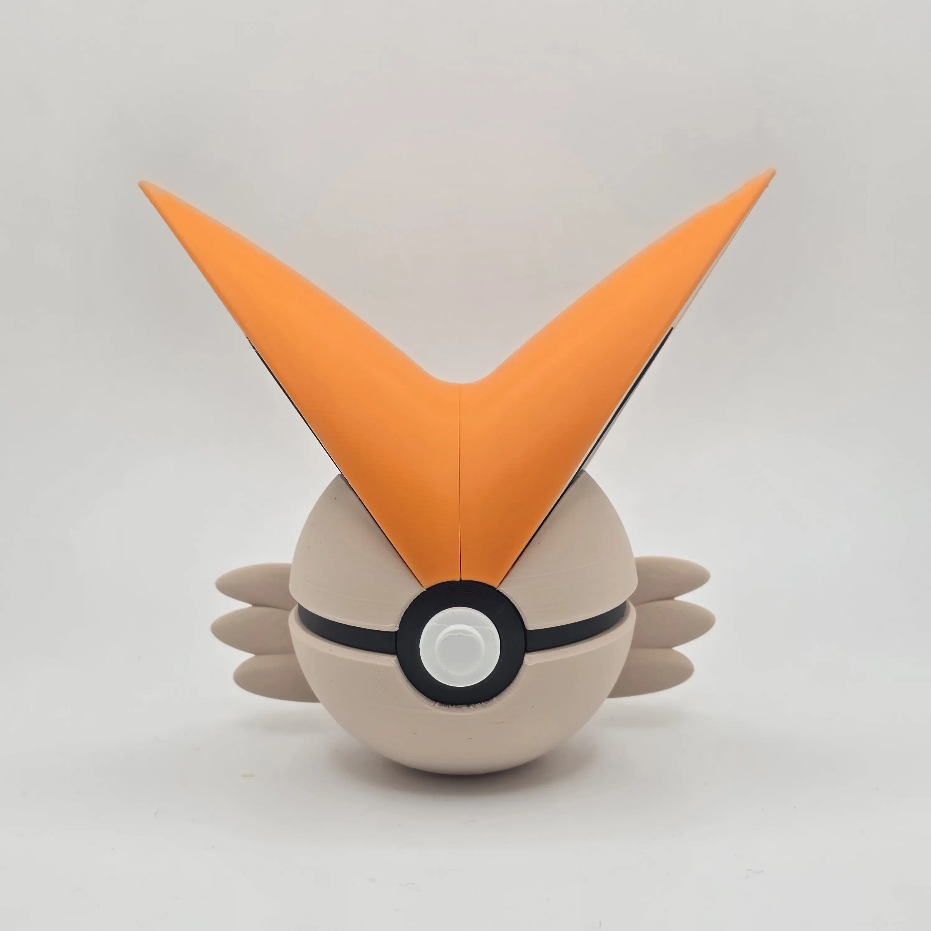 Victory Flame Mythic Poké Ball Collectible - Victini-Themed Art Toy, Motion Design Decor, Ideal for Collectors, TV/Movie Character Item Printed by The Card Guy TCGs