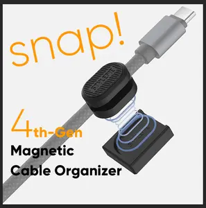 Magnetic Cable Organizer Clips ,Cord Holder, Cable Management, STYLEPIE C60 Magbase, Cable Holder for Home, Office, Car, Work Accessories for Desk Organization, Adhesive magnetic cord organizer, TikTok Flash Sale