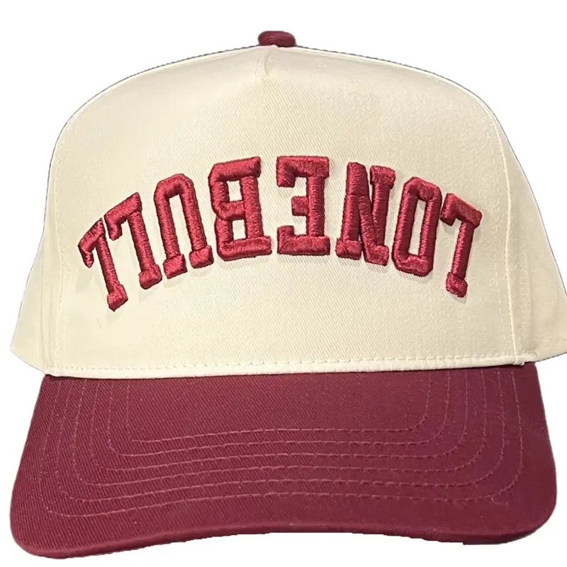 LoneBull USA Backwards Hat Maroon