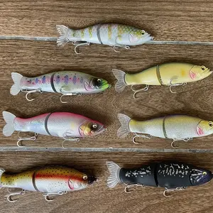 5" Jointed Glide Bait Swimbait – Realistic Bass Fishing Lure with Soft Tail
