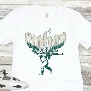 Shirt to Match Jordan 4 Oxidized Green Sneakers, Air Jordan 4 Oxidized Green T-Shirt, Perfect color match for Air Jordan 4 Shoes