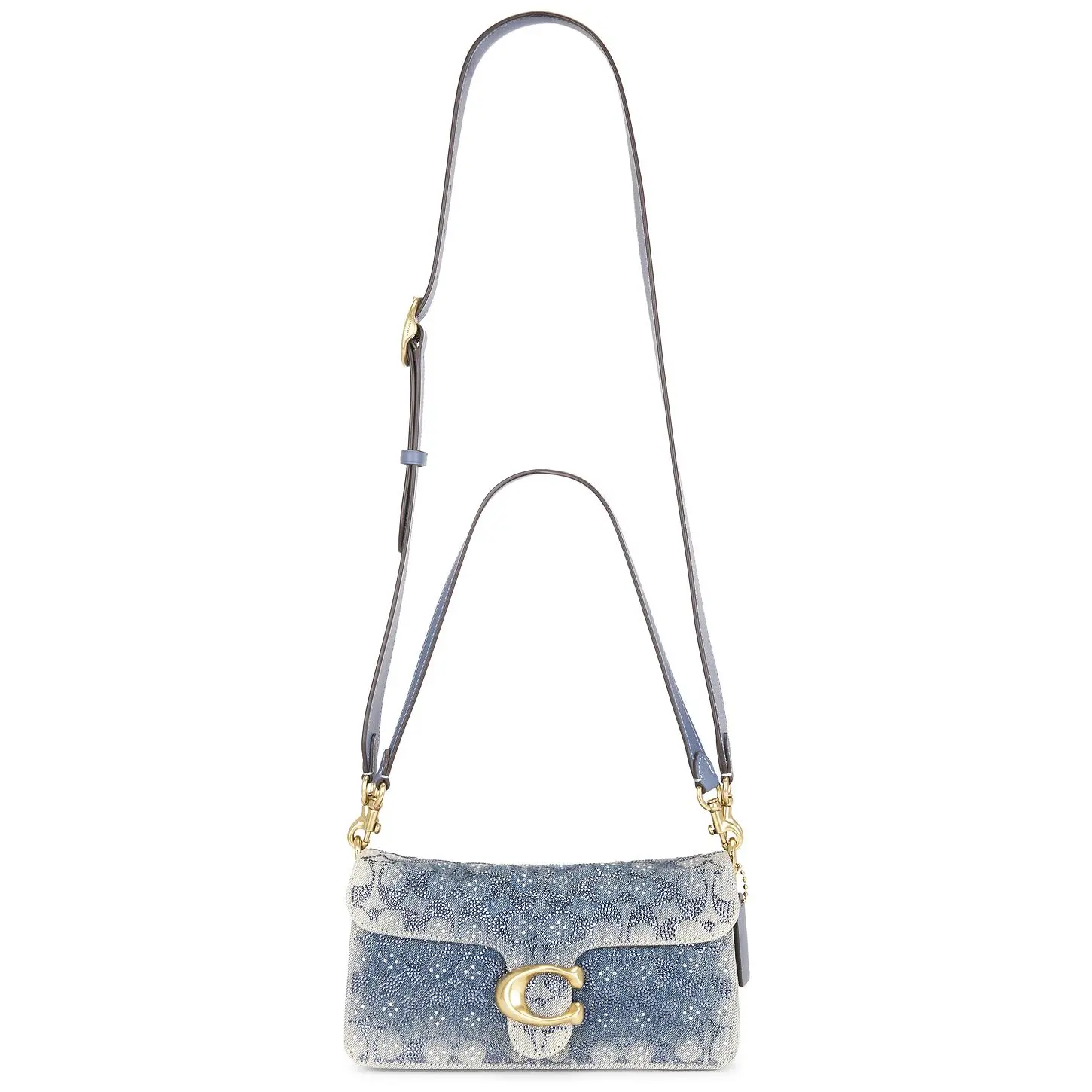 Coach Soft Crystal Signature Denim Tabby Bag 26 in Denim