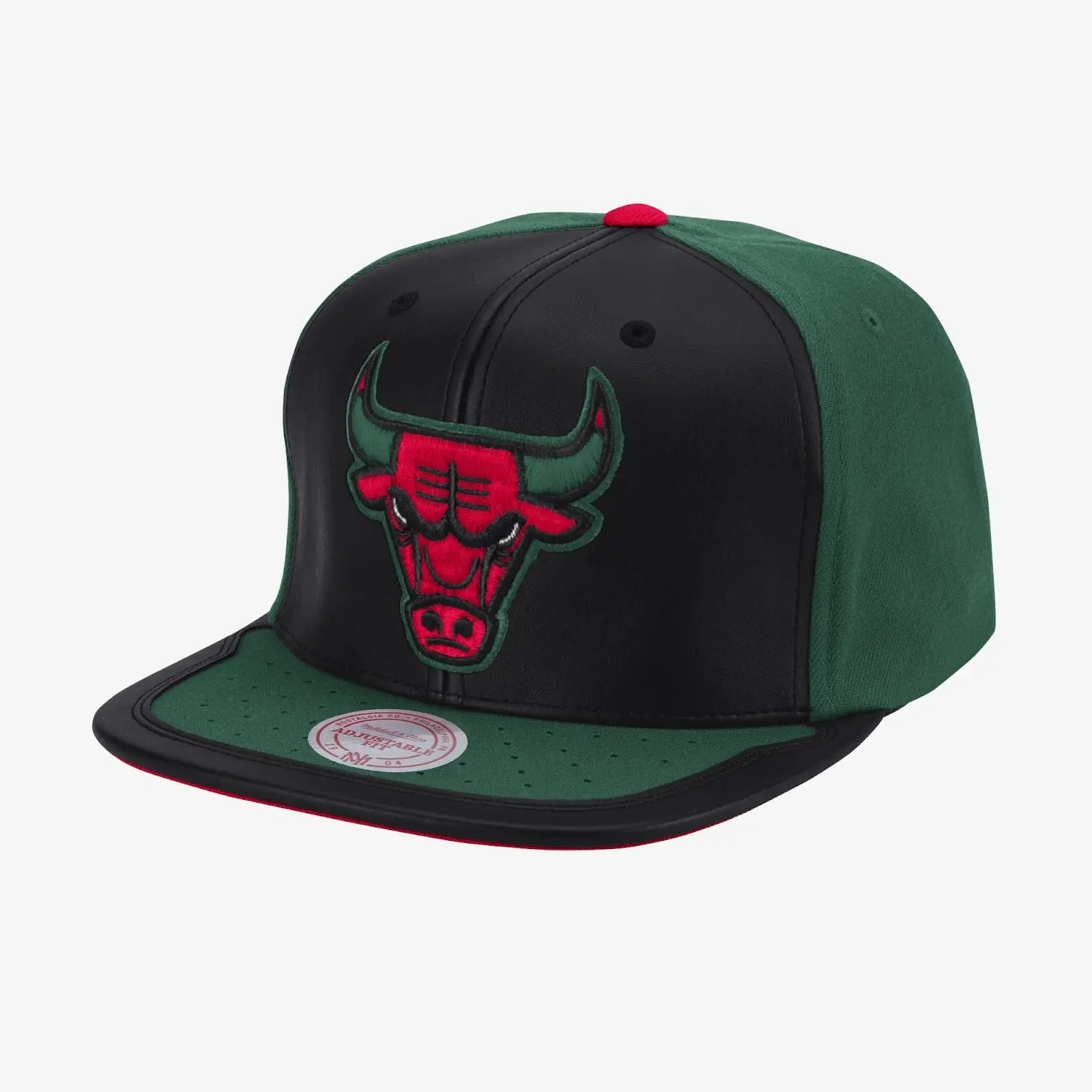 Chicago Bulls Black Day One Snapback Hat NBA Throwback Cap Adjustable Fan Gear Mitchell & Ness