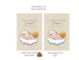 Who has the poopie scracher babyshower game