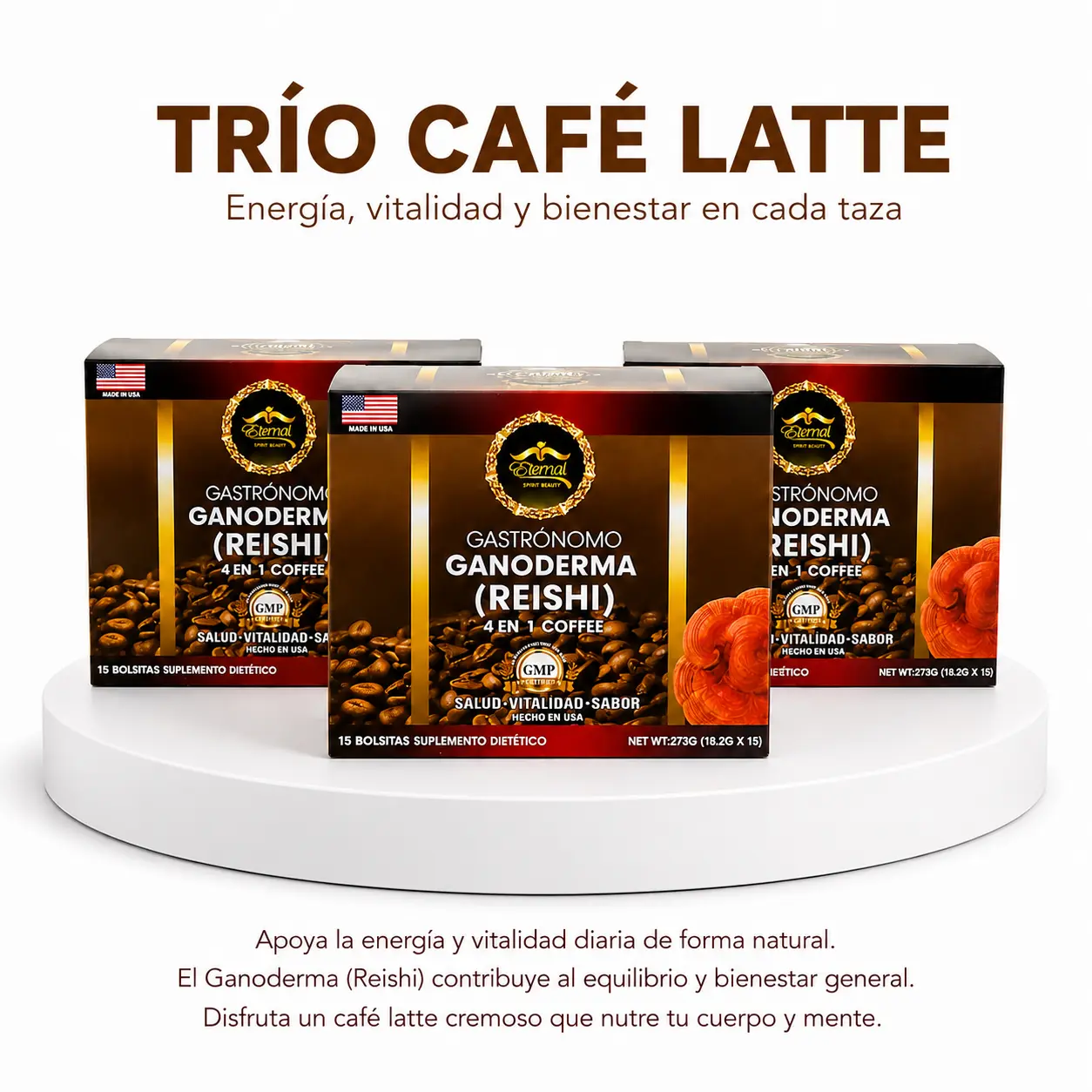 TRIO CAFE LATTE 4 in 1 With ganoderma Instant ESB Beverage