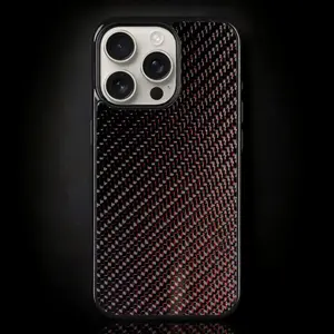 Red Classic Carbon Fiber iPhone Case