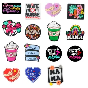 5pcs Mother's Day Silicone Focal Beads with “mama” letter Perfect for crafting Mother's Day-themed necklaces Bracelets Beaded pens Etc Charm Accessory creative handmade gifts