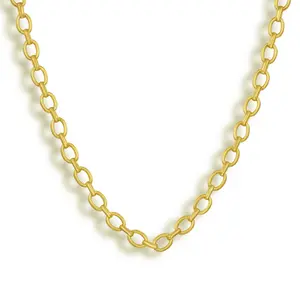 EVRY JEWELS Gold or Silver Plated Women's Hypoallergenic Chained to You Necklace