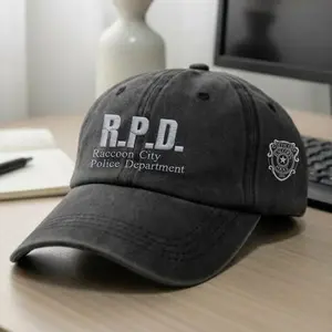 Resident Evil 9 Embroidered Wash Baseball Cap, Zombie Survival Horror Game Headwear For Men Women, Cosplay Accessory, Gamer Gift Idea | 080426.R3079.ID00