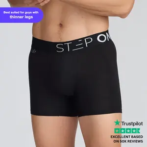 Step One Men's Trunk - Scorpions, Anti-Chafe, Breathable Bamboo Fabric, UltraGlyde Panels, Hidden Elastic Pouch, Premium Underwear, Athletic Daily wear