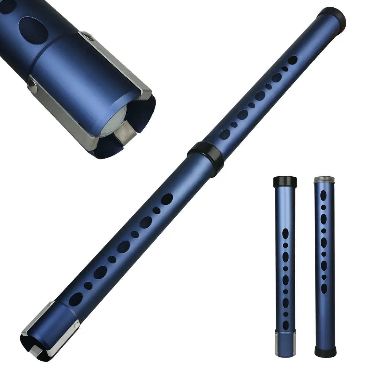 Golf Ball Retriever Tube with Aluminum Alloy Handle – Holds 20 Balls