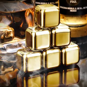 Whiskey Stones, 8 PCS 12PCS Multicolor Stainless Steel Whiskey Chilling Rocks, Reusable Ice Cubes for Bottle Drinking, for Men Dad, Boyfriend, Bourbon, Cocktail Bar, Fathers, Anniversary, Christmas