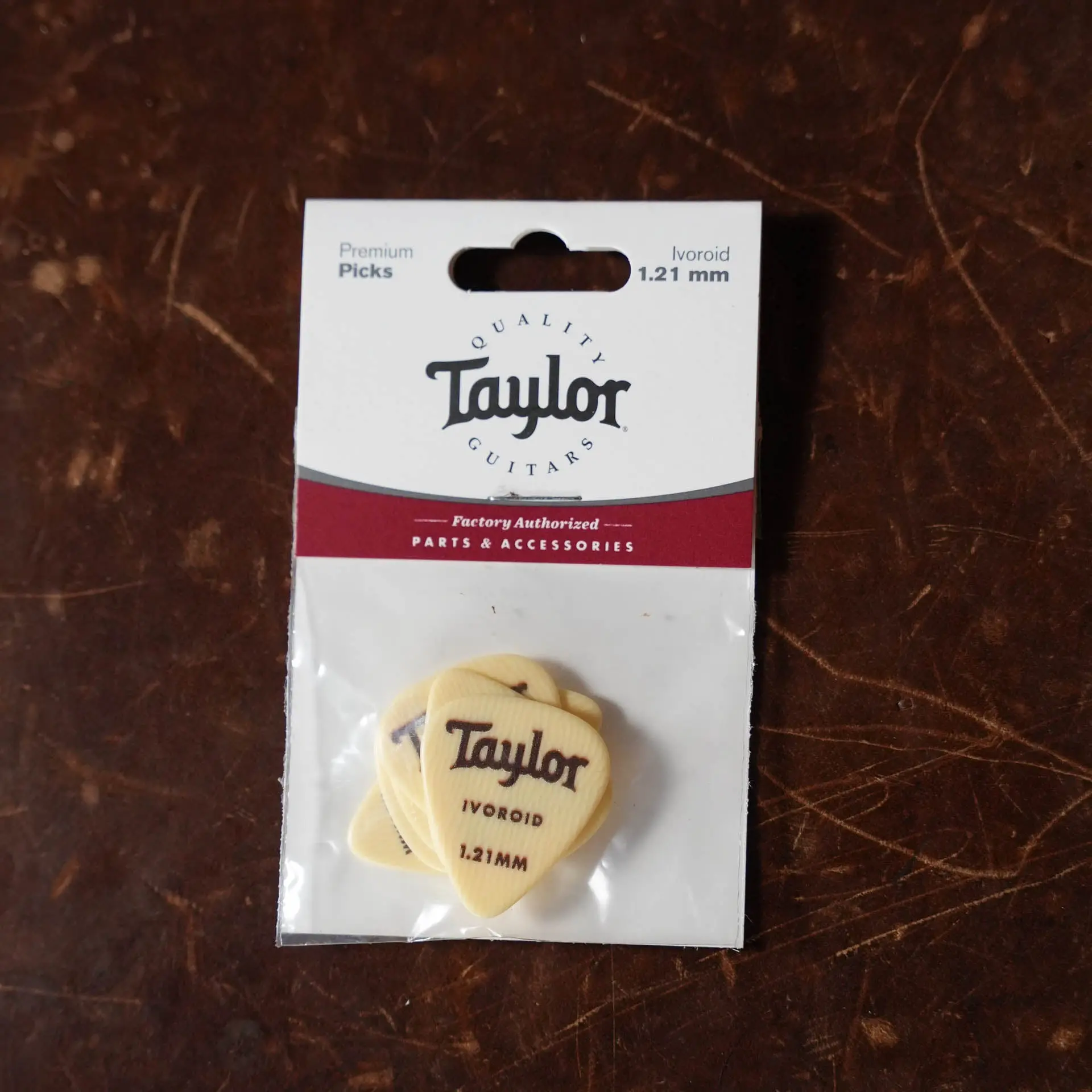 Taylor Premium DarkTone Ivoroid 351 Picks, 1.21mm, 6-pack