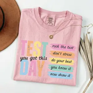 Comfort Colors Test Day Teacher Shirt, State Testing Comfort Colors TShirt, Test Coordinator Final Exam Week Teacher Team T-Shirt, Motivational Inspiration Womenswear